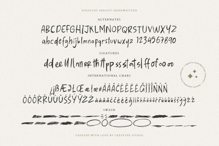 Scratchy Erratic Handwritten - Image 9