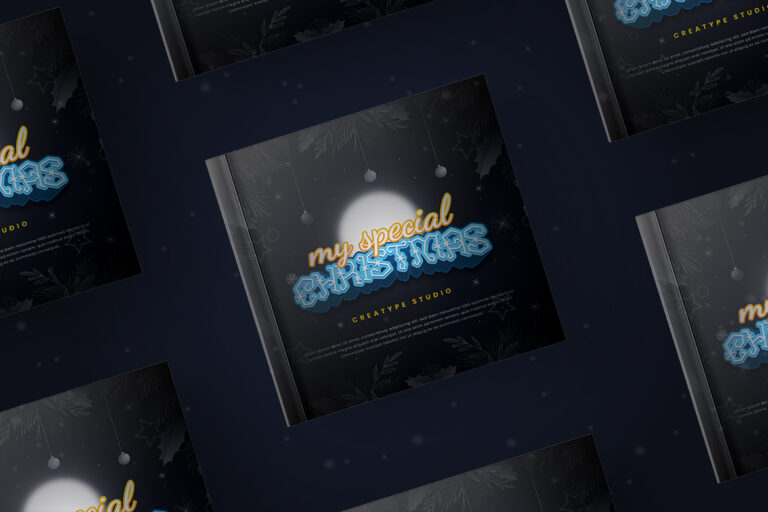 Snowy Peach Christmas Decorative - Image 4