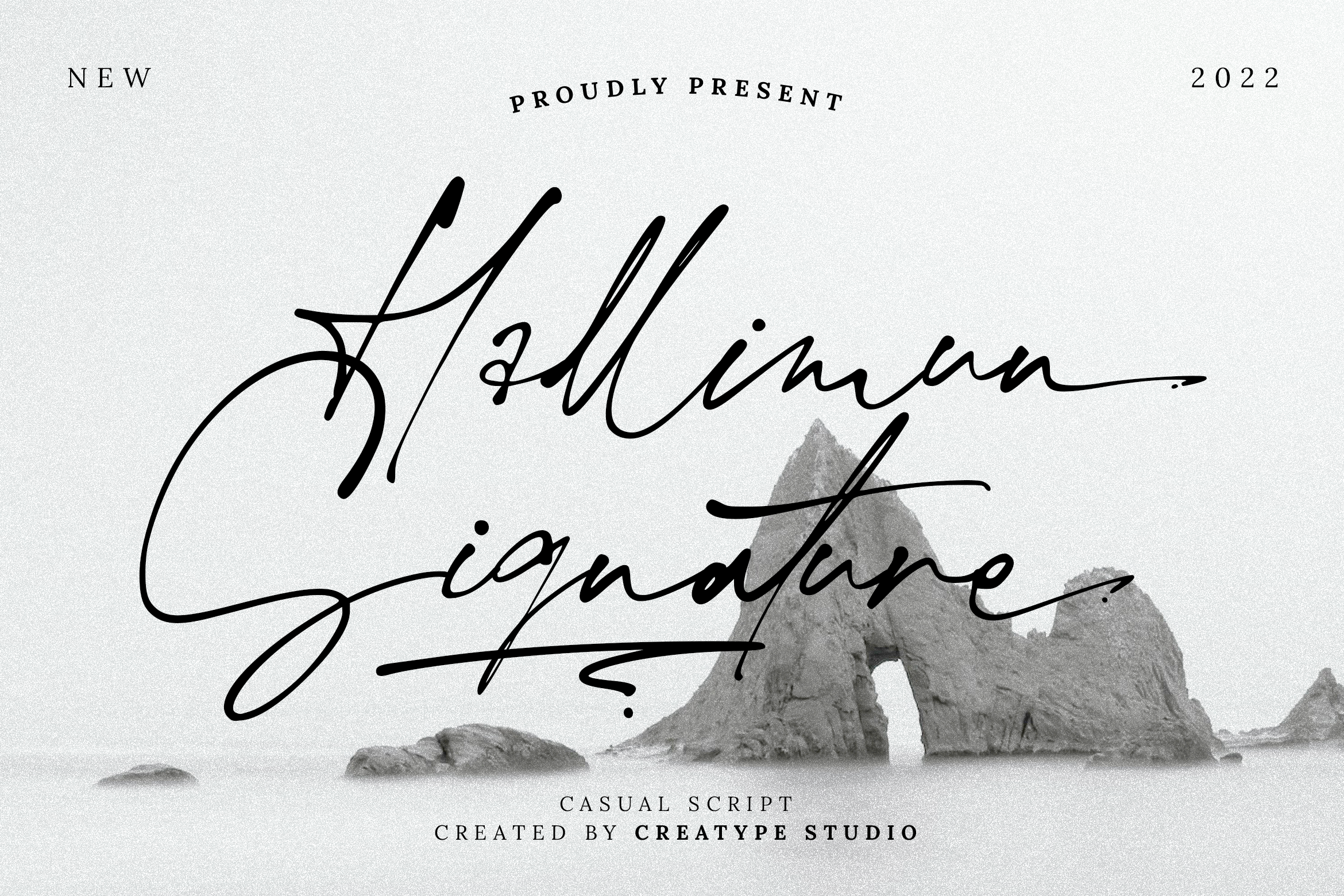 Hallimun Signature Casual Script