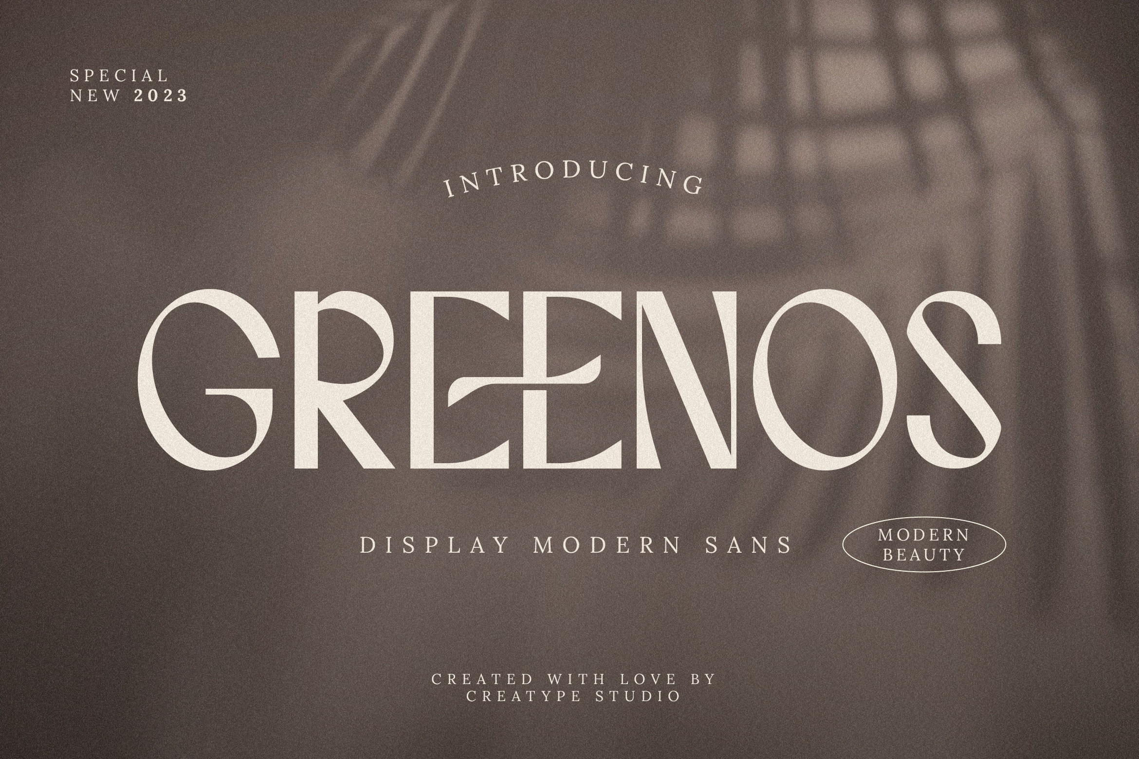 Greenos Display Modern Sans
